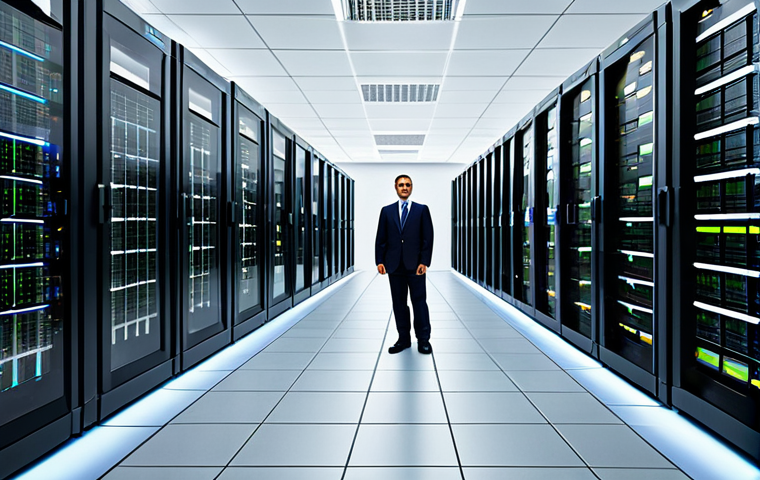 스위칭 기술 - Modern Office Network**

"A modern office environment with professionals working at their desks, con...