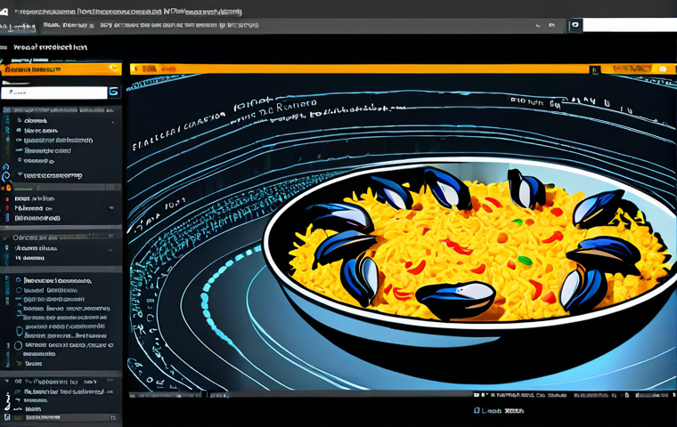 자연어 처리 NLP - **Image Prompt 1: The Language Deconstruction (Paella Analogy)**
    A thoughtful female blogger (30...