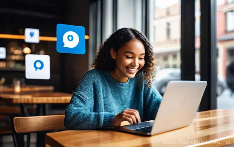 IT 보안 및 암호화 - **Digital Footprint and Personalized Data Trails**: A vibrant, medium-shot image capturing a young a...