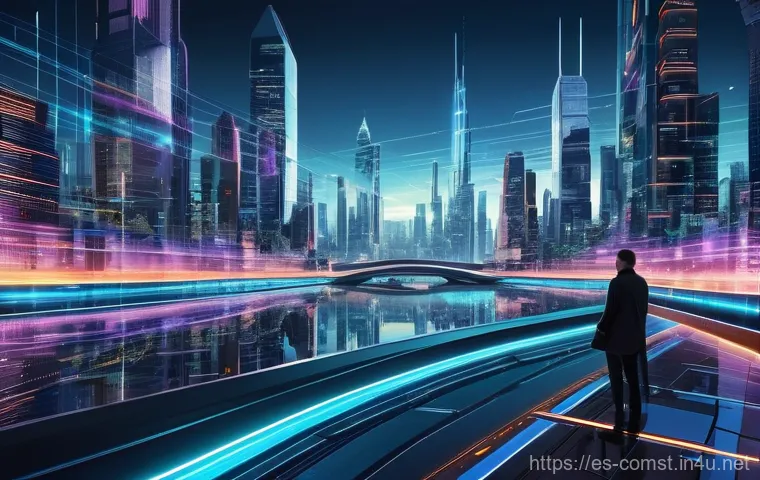 소프트웨어 아키텍처 디자인 - **Prompt:** A vibrant, futuristic metropolis at dawn, teeming with sleek, modern buildings and advan...